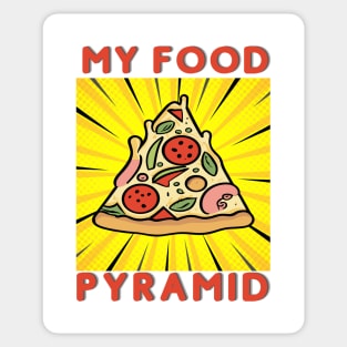 The Pizza Pyramid, My Food Pyramid Sticker